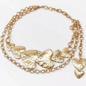 Zara heart gold chain belt Size 30 brand new, tag attached  Original price 39.90